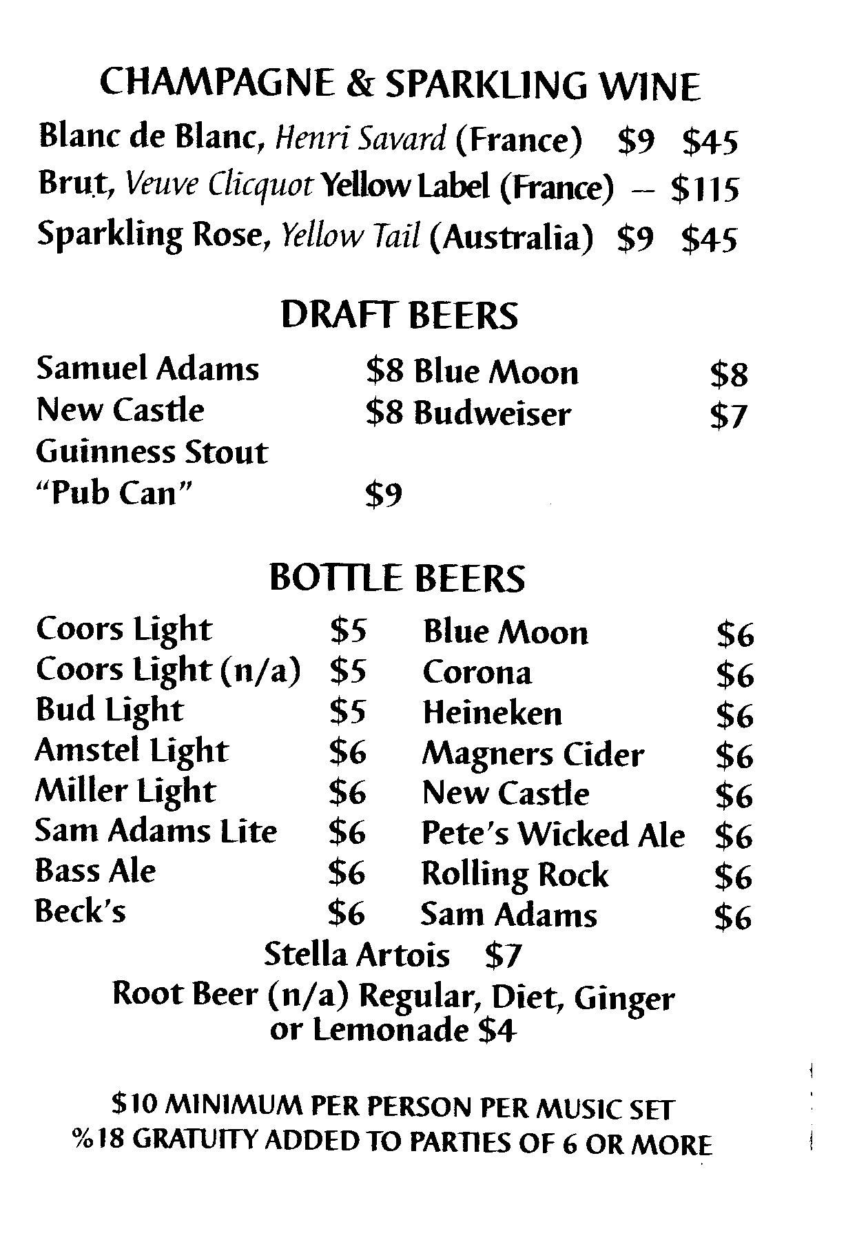 beer list